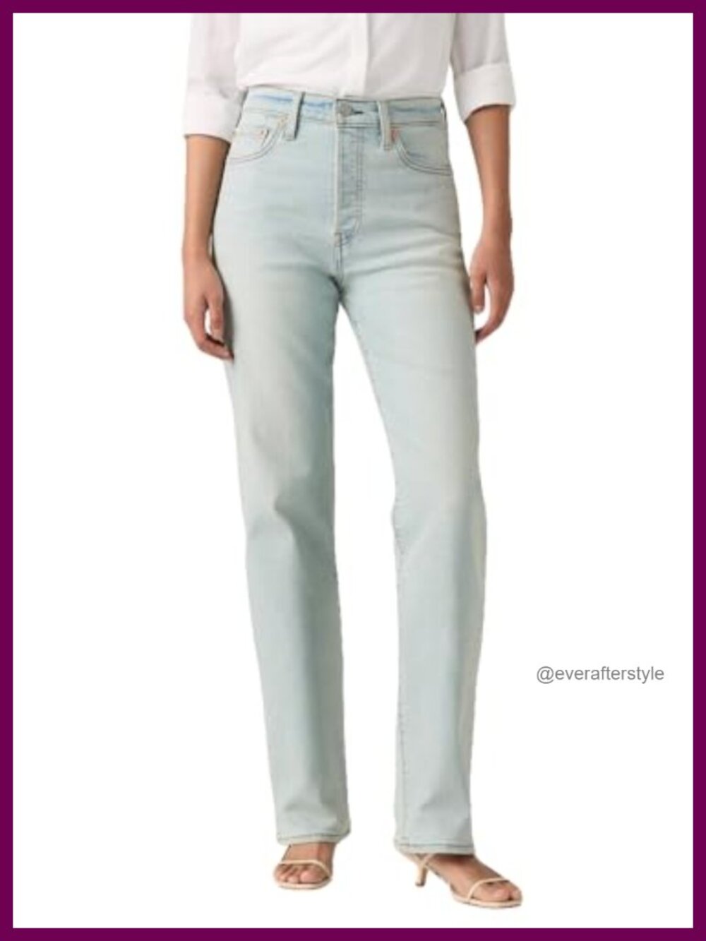 Ribcage Straight Full Length Jeans - Super High Rise 12 1/8" Inseam 32"